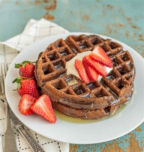 Easy Chocolate Waffles Recipe Fluffy Rich Chocolate Waffles