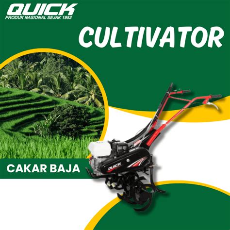 Mesin Traktor Cultivator Quick Cakar Baja