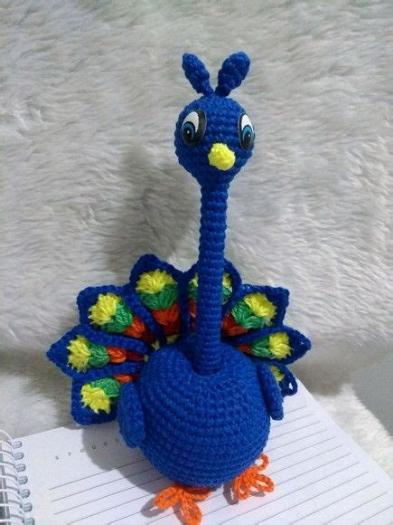 Amigurumi Pavão Porta Caneta Elo7 Produtos Especiais Ave De Crochê Aves De Crochê Artesanato