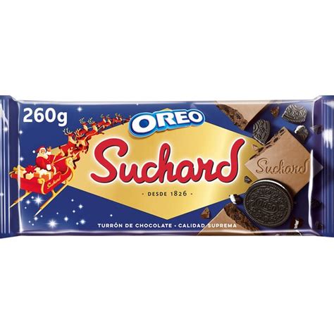 SUCHARD turrón de chocolate crujiente con galleta Oreo Calidad Suprema