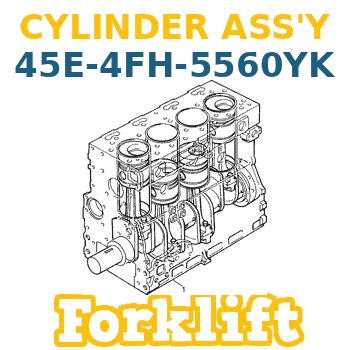 45E 4FH 5560YK Komatsu Forklift CYLINDER ASS Y