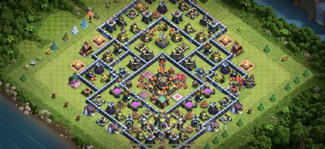 Farming Base Th14 With Link Hybrid Anti Everything Clash Of Clans