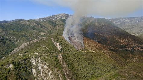 Ventimiglia Divampato Incendio Sulle Alture Vigili Del Fuoco Ed