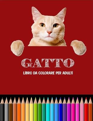 Gatto Libro Da Colorare Per Adulti Disegni Antistress Per Gli