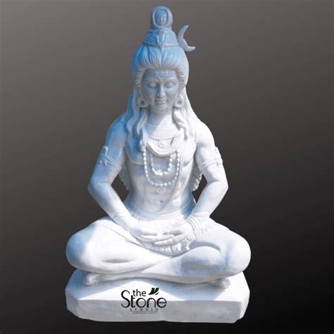 Shiva Marble Statue 3ft: Buy Best Carved Idol - The Stone Studio