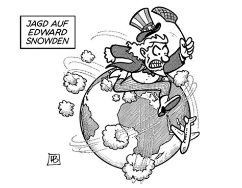 Jagd Auf Snowden Von Harm Bengen Politik Cartoon Toonpool