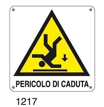 Cartello Pericolo Di Caduta A Alluminio X Mm