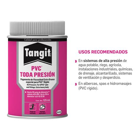 Tangit Toda Presi N Pegamento Para Tuber As De Pvc Amarillo Ml