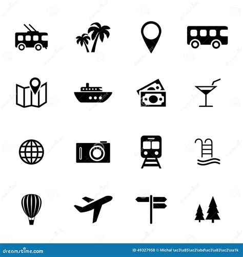 Собрание плоских значков - праздника, путешествовать, перехода и ...