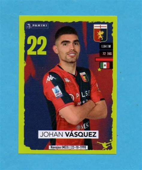 Panini Calciatori Figurina N Vasquez Genoa New Velina