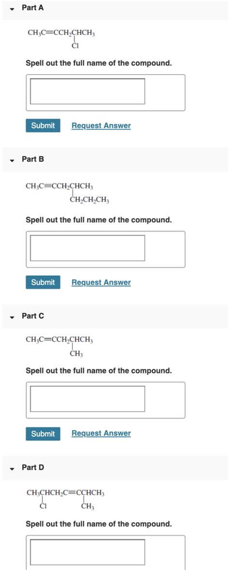 Solved Part A Ch C Ch Chch Spell Out The Full Name Of Chegg