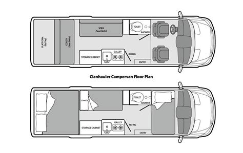 Luxury Small Motorhome Floorplans / Best Sized Class B Motorhomes In ...