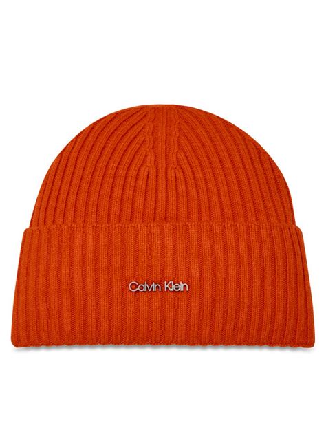 Calvin Klein Czapka Ck Must Logo Beanie K K Pomara Czowy Modivo Pl