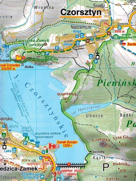 PIENINY MAPA KIESZONKOWA LAMINOWANA COMPASS