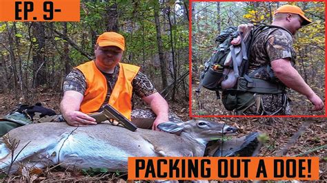 Ep 9 Packing Out A Doe On Public Land Alabama Deer Hunting Youtube