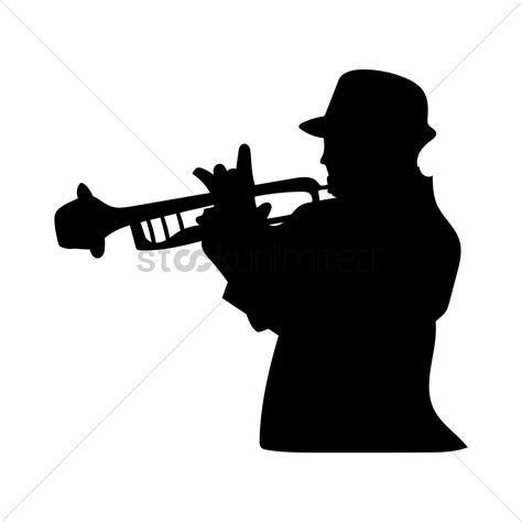 Trumpet Silhouette Vector at Vectorified.com | Collection of Trumpet ...