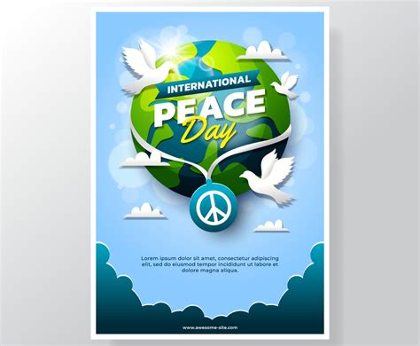 International Peace Day Poster Vector Art & Graphics | freevector.com