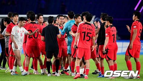 사진 항저우ag 남자축구 황선홍호 조별리그 전승 기쁨 네이트 스포츠