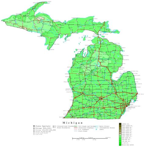 Michigan Printable Map - Printable Upper Peninsula Map | Printable Maps