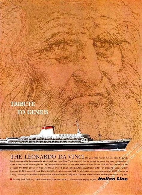 Italian Line Ss Leonardo Da Vinci 1960 1982