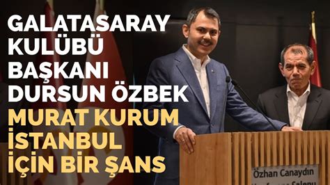 Dursun Zbek Murat Kurum Stanbul In Bir Ans Youtube