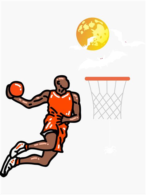 Basketball Halloween Themed 2022 Hoop Sticker For Sale By Hoop