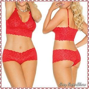 Sexy Supershero Intimates Sleepwear Plus White Lace Booty Shorts Cami Lingerie Set Poshmark