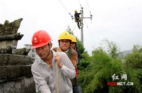 国网保靖供电公司技术人员冒雨抢修线路（图）新浪新闻