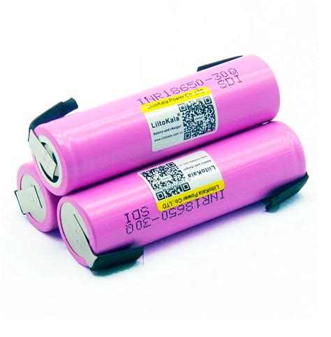 Аккумулятор LiitoKala Li ion 3 7В 3000mAh высокотоковый до 30A с