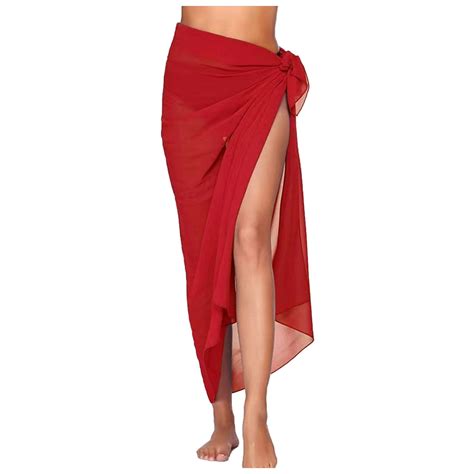 Adviicd Women Beach Sarong Bathing Suit Wrap Skirt Sheer Bikini