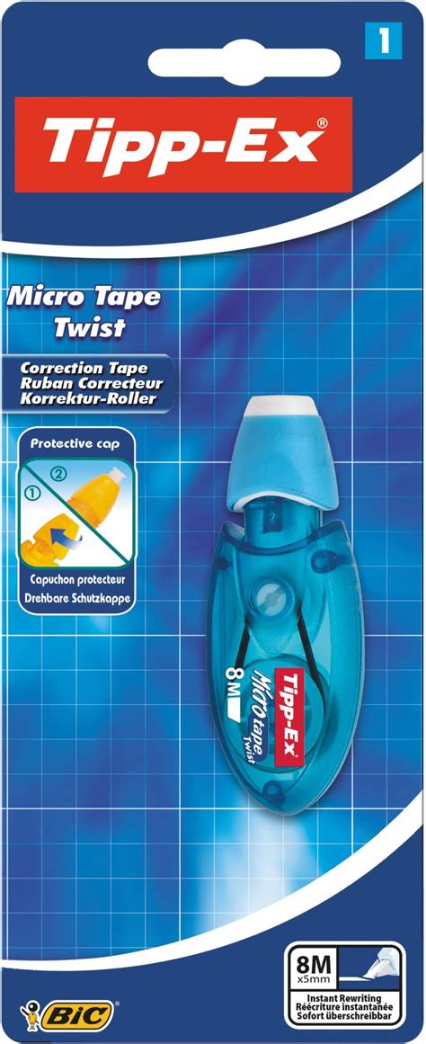 Bic 30025 Tipp Ex Micro Tape Twist Correcteur Dévidoir Mini Ruban