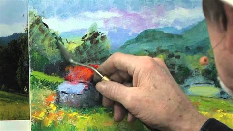 How To Use A Palette Knife In Oil Painting Youtube