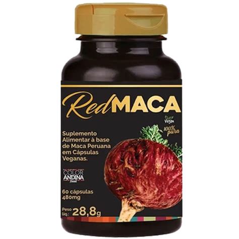 Red Maca Peruana Caps Color Andina Meu Mundo Fit