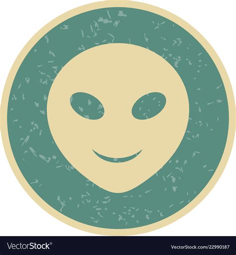 Alien emoji icon Royalty Free Vector Image - VectorStock