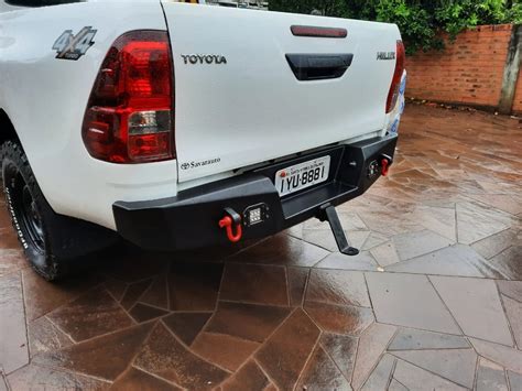 Para choque Traseiro Aço Ferro Hilux 2016 A 2020 Parcelamento sem juros