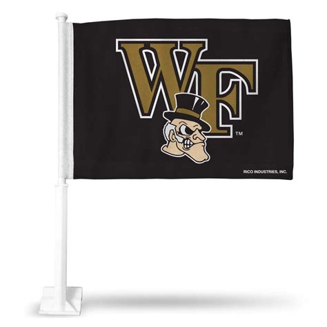 Rico Industries Wake Forest Demon College Double Sided Car Flag 16 X