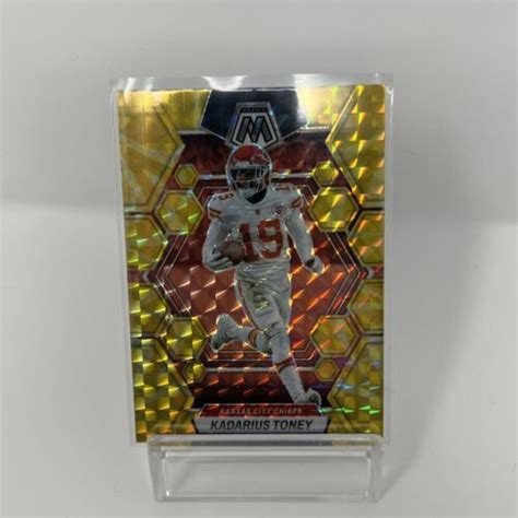 Panini Mosaic Yellow Reactive Prizm Kadarius Toney Ebay