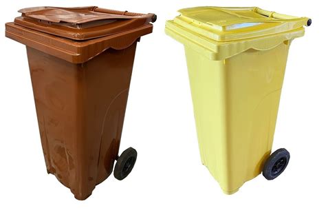 120 Litre Mobile Industrial Wheelie Bin Solent Plastics