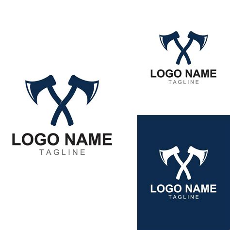 Axe logo or hatchet logo with concept design vector illustration ...