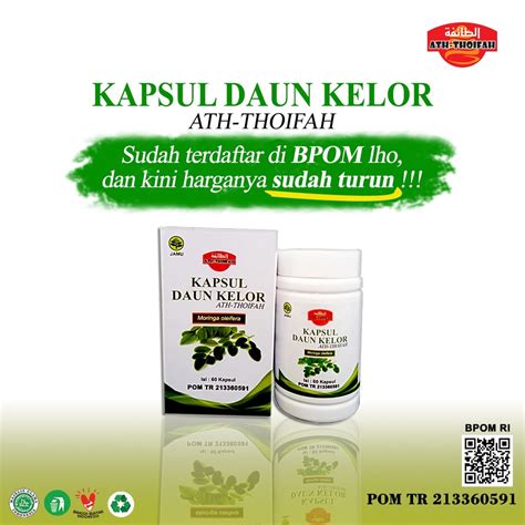 Jual Kapsul Daun Kelor Murni Original Kapsul Extra Daun Kelor