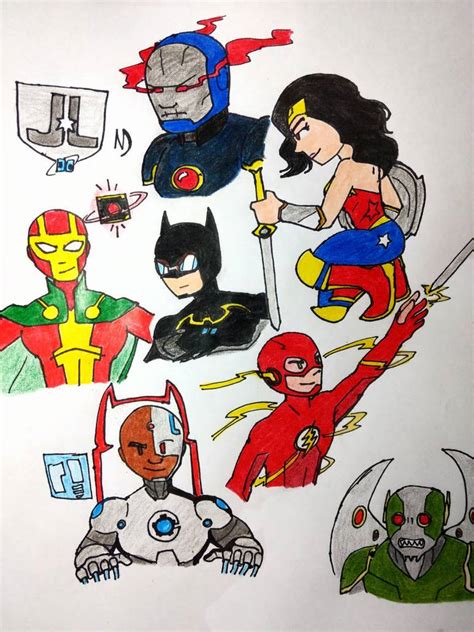 Justice League (sketches) by streak663 on DeviantArt