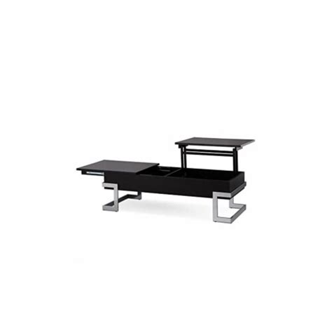 Bowery Hill Lift Top Coffee Table In Black And Chrome Kroger