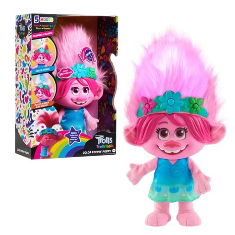 Dreamworks Trollstopia Color Poppin Poppy Interactive Plush Ages 3