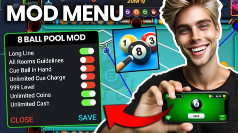 8 Ball Pool MOD Menu APK Dinero Infinito Líneas Largas Anti Ban