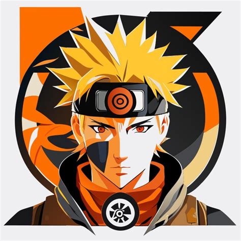 Ilustración Vectorial De Naruto Vector Premium