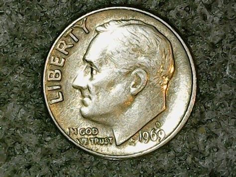 1969 D Roosevelt Dime Struck On Penny Planchet Error The 50 Off