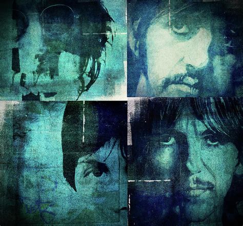 The Beatles John Ringo Paul George Mixed Media By Paul Lovering