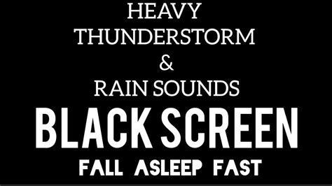 Heavy Thunderstorm And Rain Sounds || Thunderstorm Sounds For Sleeping ...