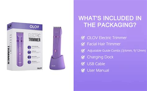 Amazon Olov Electric Body Hair Trimmer Groin Trimmer For Men Bikini Trimmer Women Wet