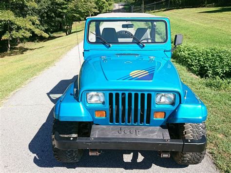 1991 Jeep Wrangler Yj Islander 40 I6 In Navajo Turquoise 4x4 Nice